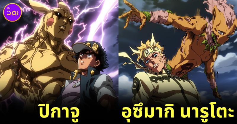 ตัวละครชายจากอนิเมะดังกลายเป็นตัวการ์ตูนในเรื่อง "Jojo’s Bizarre Adventure โจโจ้ ล่าข้ามศตวรรษ"