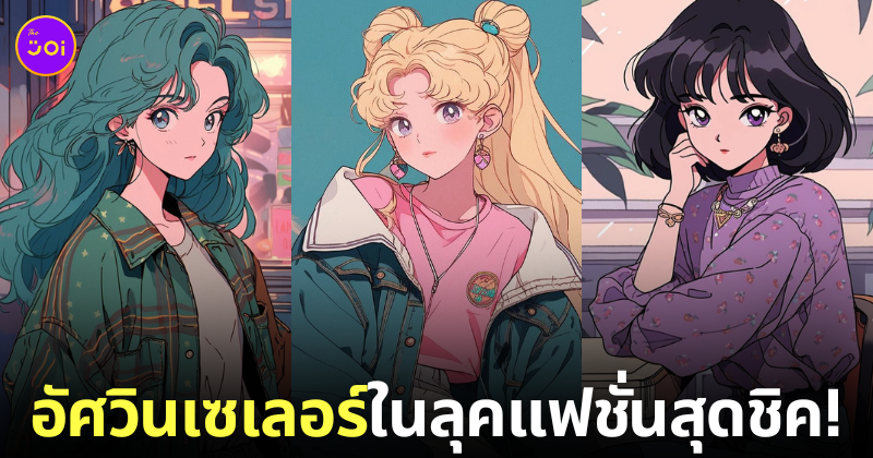 อัศวินเซเลอร์ Sailor Moon ในลุคแฟชั่นสุดชิคยุคปัจจุบัน aiart