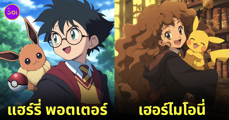 แฮร์รี่ พอตเตอร์ Harry potter โปเกม่อน Pokémon aiart