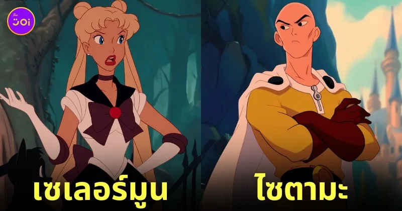 ตัวละคร อนิเมะญี่ปุ่นเรื่องดัง การ์ตูนดิสนีย์ยุคคลาสสิก Disney aiart