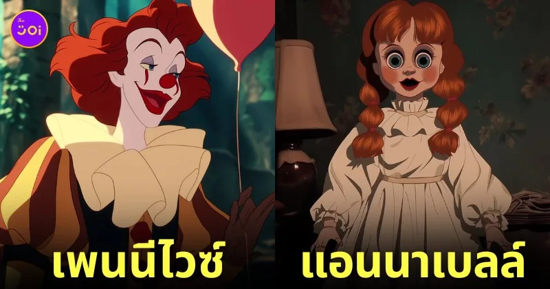 ตัวละคร ไอคอนในหนังสยองขวัญ Horror icons การ์ตูนดิสนีย์ยุคคลาสสิก Disney aiart