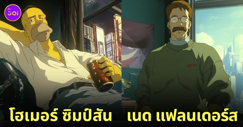 การ์ตูน The Simpsons อนิเมะยุค 90s