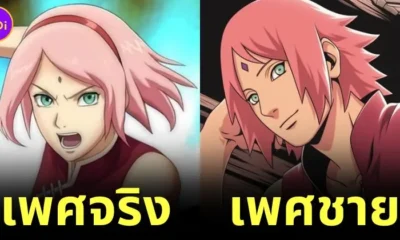 24 ตัวละครอนิเมะ "Naruto นินจาคาถา โอ้โฮเฮะ" ถูกสลับเพศ