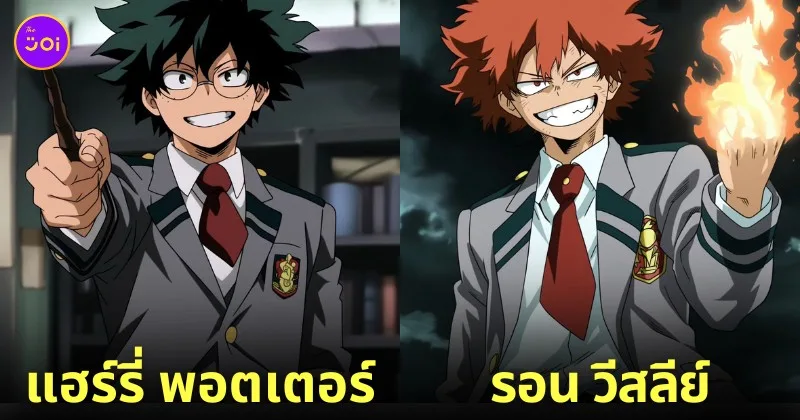 ตัวละคร แฮร์รี่ พอตเตอร์ My Hero Academia aiart