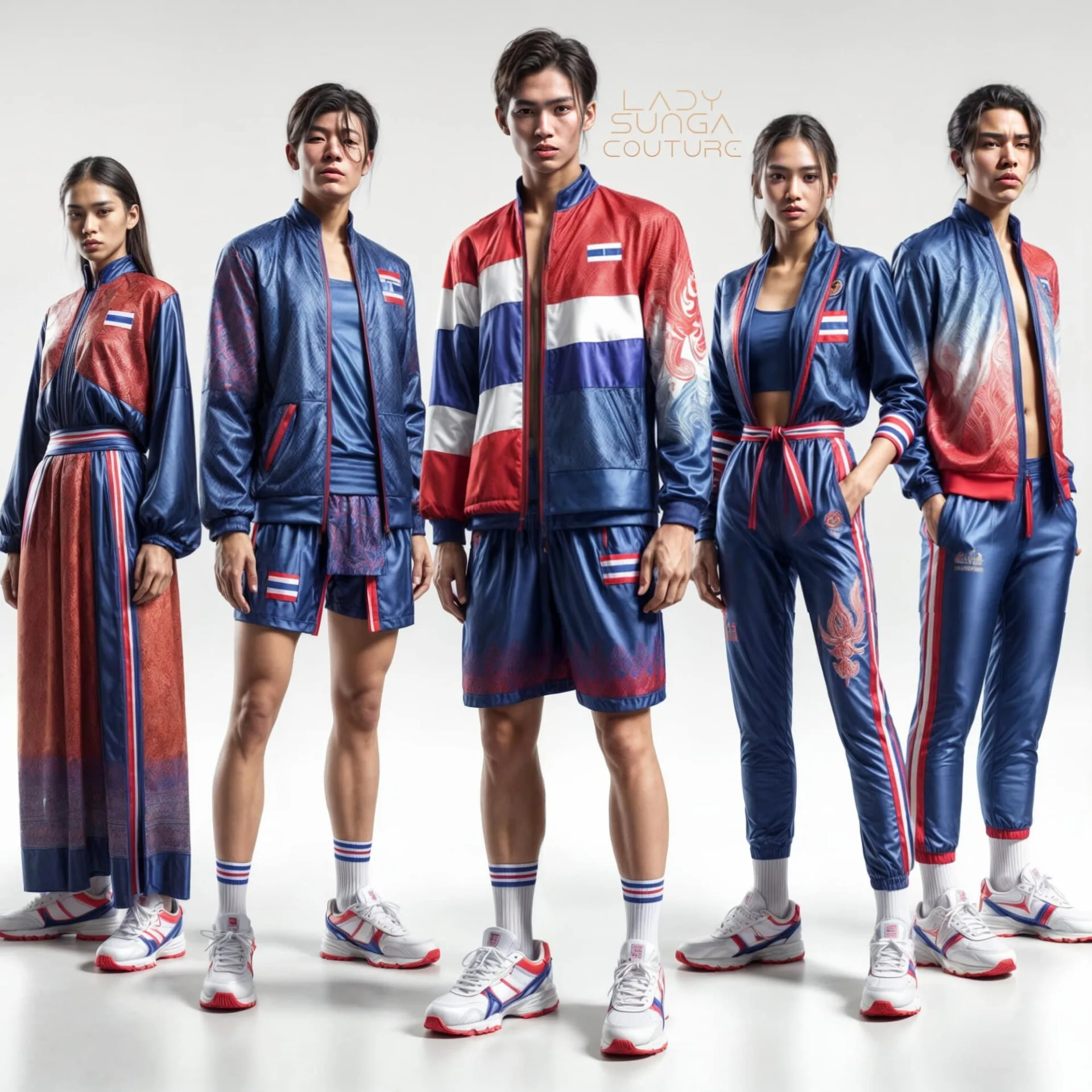 เพจ Facebook ดัง "Lady Sunga Couture" เผยภาพชุดยูนิฟอร์มนักกีฬาโอลิมปิกของประเทศไทยโดย AI ที่จอสระอึงไม้โทจึ้ง!
