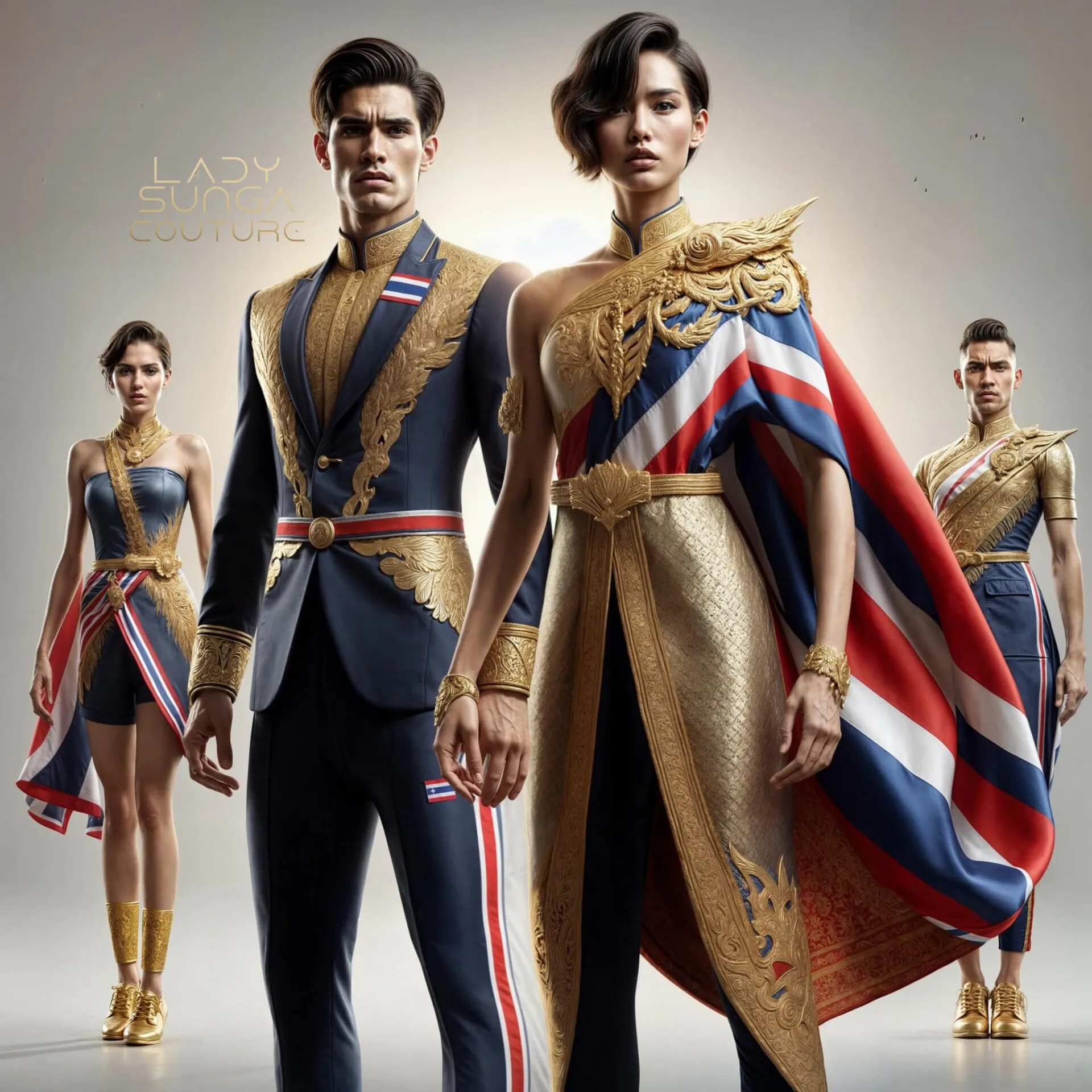 เพจ Facebook ดัง "Lady Sunga Couture" เผยภาพชุดยูนิฟอร์มนักกีฬาโอลิมปิกของประเทศไทยโดย AI ที่จอสระอึงไม้โทจึ้ง!