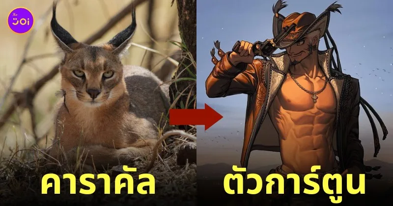 ภาพสิ่งต่าง ๆ กลายเป็นตัวการ์ตูน Rino Park
