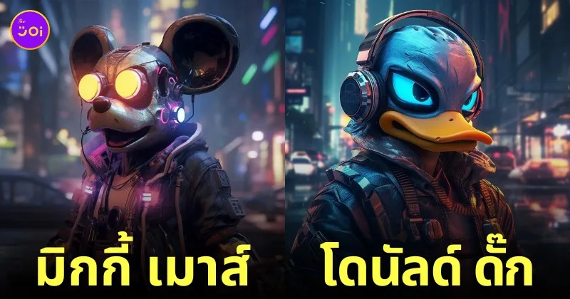 ตัวละคร disney ดิสนีย์ เวอร์ชั่นไซเบอร์พังค์ Cyberpunk