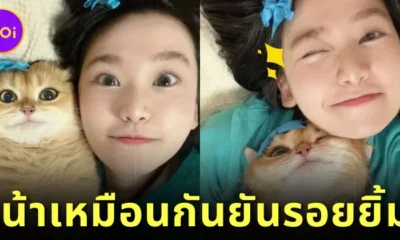 Chinese woman looks like her cat