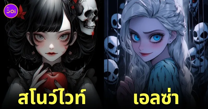 ตัวละครเจ้าหญิงดิสนีย์ Disney Princess อนิเมะสยองขวัญ aiart