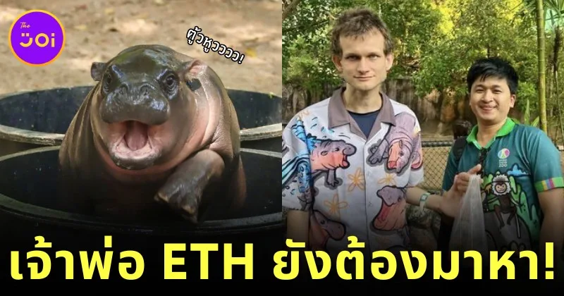 ซูเปอร์สตาร์เนื้อหอมของแทร่! "วิทาลิก บูเทอริน (Vitalik Buterin)" มหาเศรษฐีผู้สร้างเหรียญ "ETH" ยังต้องมาหา "หมูเด้ง" ถึงสวนสัตว์เปิดเขาเขียว!
