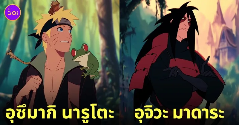 ตัวละคร นารูโตะ Naruto การ์ตูนดิสนีย์ยุคคลาสสิก Disney aiart