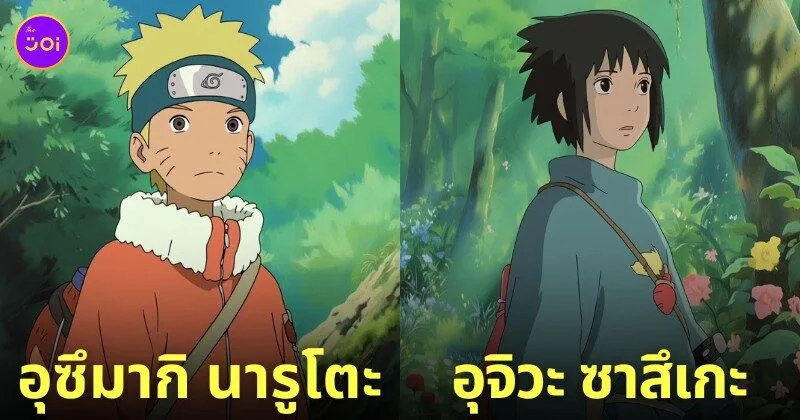 ตัวละคร นารูโตะ Naruto อนิเมะ Studio Ghibli
