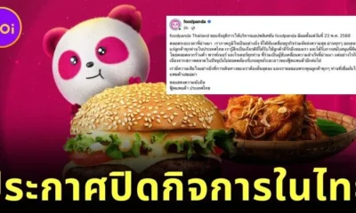 ปิดตำนาน! "foodpanda" ประกาศปิดกิจการในประเทศไทย ตั้งแต่ 23 พฤษภาคม 2568 หลังขาดทุนสะสมกว่า 1.3 หมื่นล้านบาท