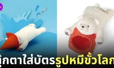ตุ๊กตาใส่บัตรรูปหมีขั้วโลก Felissimo